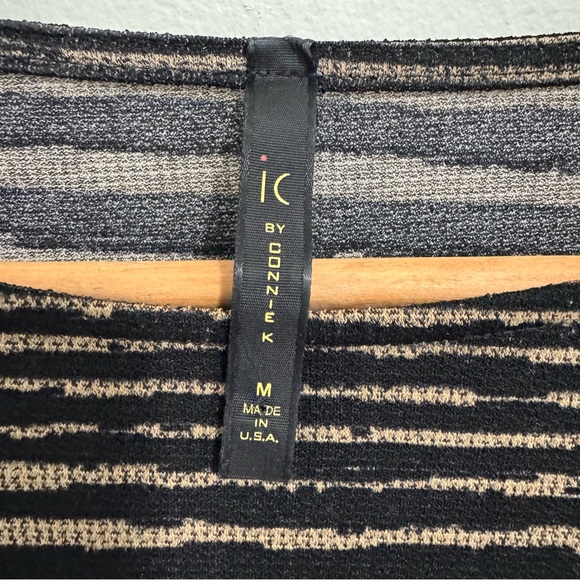 IC by Connie K Striped Mesh Hem Tunic Top - Picture 3 of 4